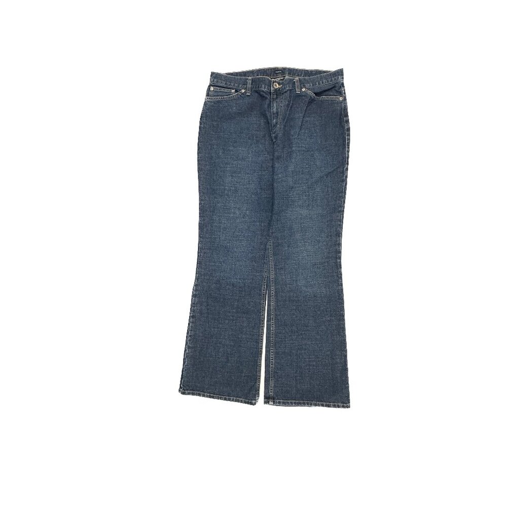 Jones New York Flare Women's size 14 Dark‎ Wash Blue Denim Jeans